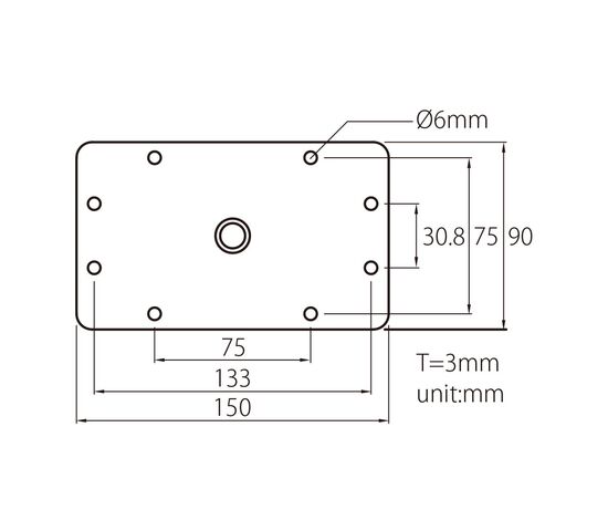 Кронштейн KUPO KS-043 RIGHT ANGLE BABY WALL PLATE, фото , изображение 3