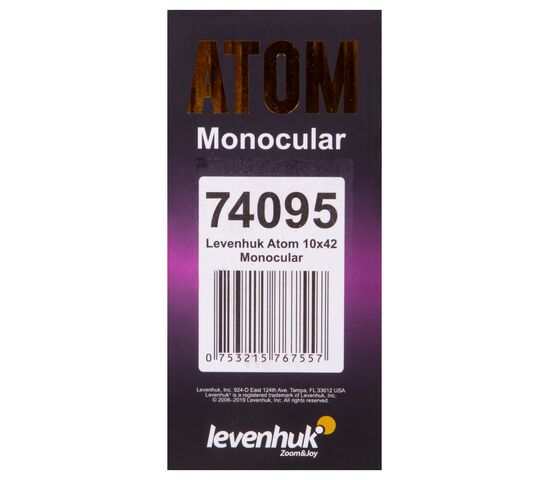 Монокуляр Levenhuk Atom 10x42, фото , изображение 13