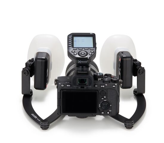 Комплект импульсных осветителей Godox MF12-DK1  для макросъемки, фото , изображение 14
