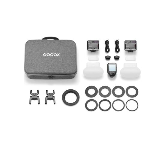 Комплект импульсных осветителей Godox MF12-DK1  для макросъемки, фото , изображение 11