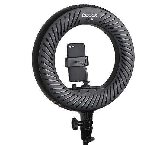 Осветитель кольцевой Godox LR180 LED Black, фото , изображение 4