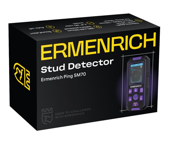 Детектор скрытой проводки Ermenrich Ping SM70, фото , изображение 2