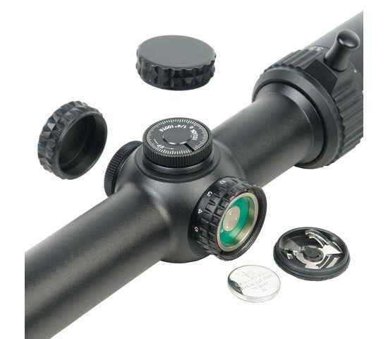 Прицел оптический Veber Wolf 1.25-5x26 IR H08, фото , изображение 2