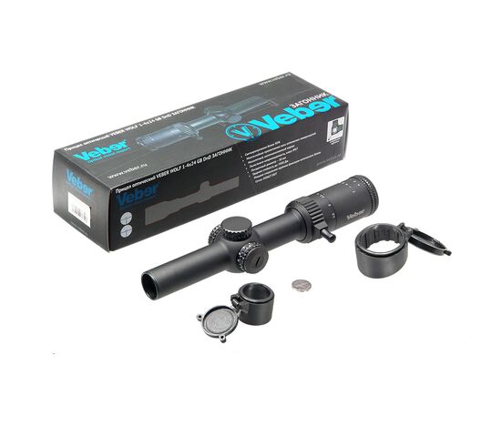 Прицел оптический Veber Wolf 1-4x24 GB DnD Загонник, фото , изображение 5