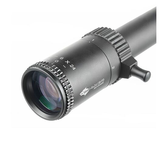 Прицел оптический Veber Wolf 1-6x24 GB FD Загонник, фото , изображение 2