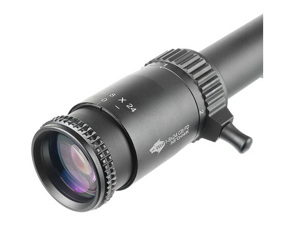Прицел оптический Veber Wolf 1-8x24 GB FD Загонник, фото , изображение 2