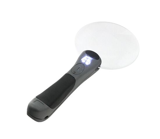 Лупа c ручкой и подсветкой Veber MG2B-3, 2.5x, 90 мм, фото , изображение 2