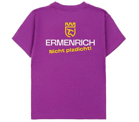 Фирменная футболка Ermenrich «Nicht pizdicht!», фиолетовая, фото 