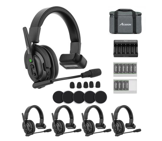 Интерком система Accsoon CoMo MIC02-1H4R беспроводная, фото , изображение 8