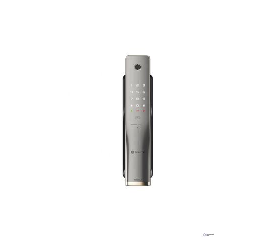 Электронный дверной замок Solity GP-4000BK DARK SILVER с отпечатком пальца, фото 