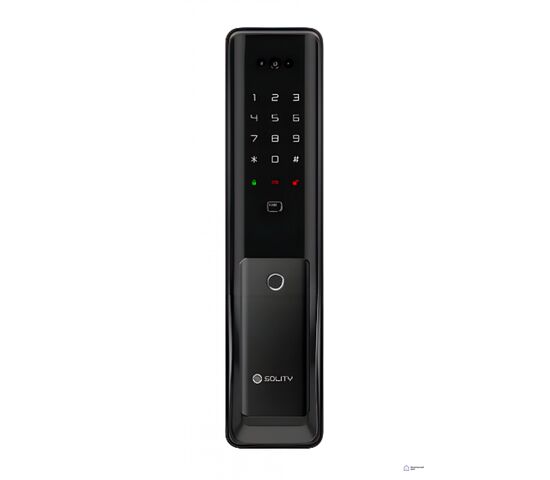 Электронный дверной замок с распознаванием лица SOLITY GP-6000BAK BLACK (Face ID), фото 