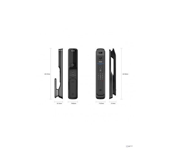Электронный дверной замок Philips EasyKey DDL709-FVP-7HWS, фото , изображение 4