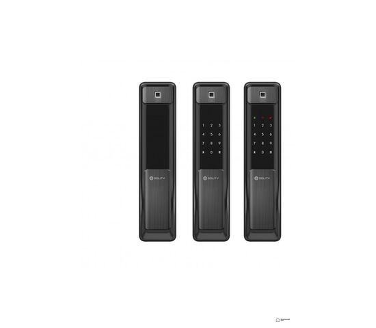 Электронный дверной замок Solity GSP-2000BK BLACK с отпечатком пальца (черный), Цвет: Черный, фото 