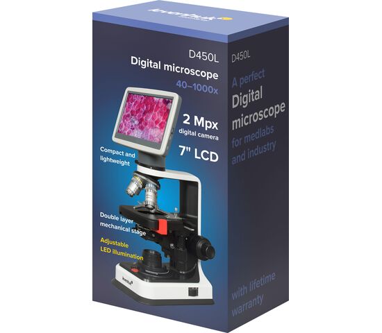 Микроскоп цифровой Levenhuk D450L LCD 7", фото , изображение 5