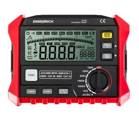 Тестер изоляции Ermenrich Ping ET50, фото 