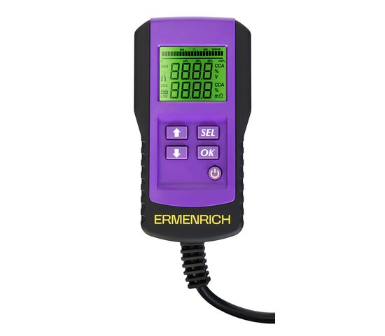 Тестер аккумуляторный Ermenrich Zing AL45 (фиолетовый), фото , изображение 2