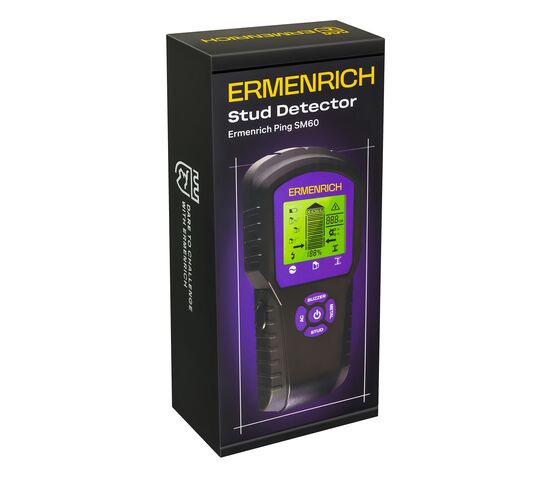 Детектор проводки Ermenrich Ping SM60 (фиолетовый), фото , изображение 6