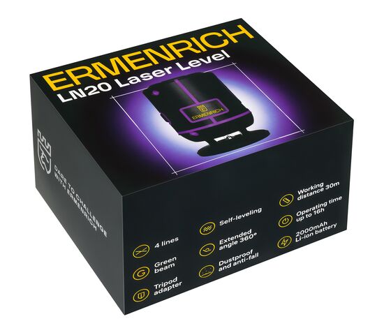 Лазерный уровень Ermenrich PLUS LN20, фото , изображение 8