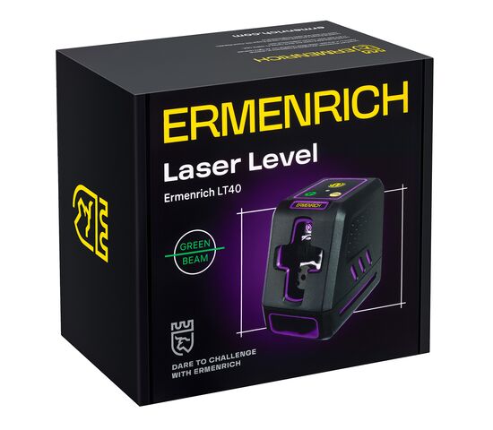 Лазерный уровень Ermenrich LT40 (фиолетовый), Цвет: Фиолетовый, фото , изображение 9