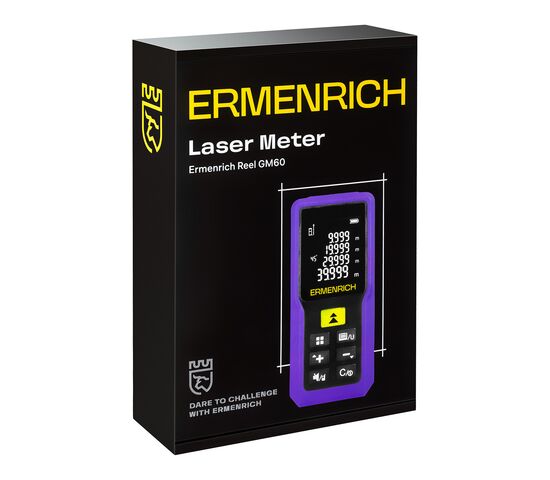 Лазерная рулетка Ermenrich Reel GM60 (фиолетовая), фото , изображение 6