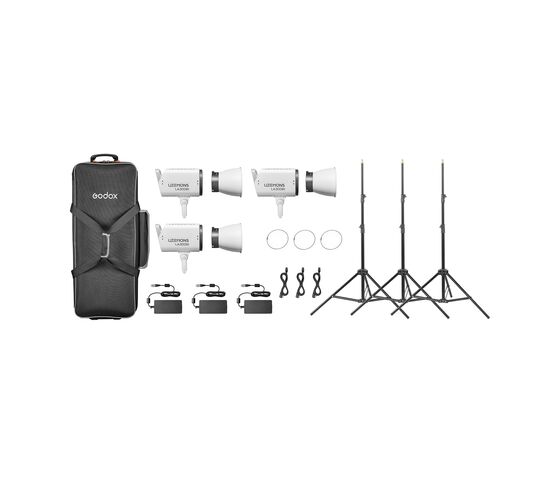 Комплект светодиодных осветителей Godox LITEMONS LA300Bi K3, фото 