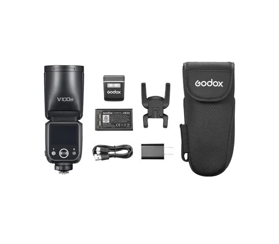 Вспышка накамерная Godox V100N TTL с круглой головкой для Nikon, фото , изображение 12