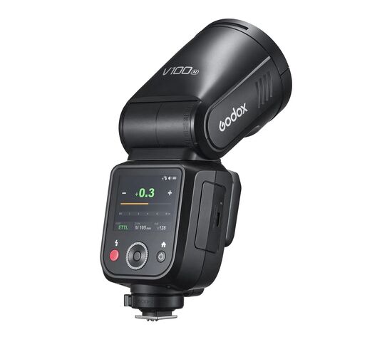 Вспышка накамерная Godox V100N TTL с круглой головкой для Nikon, фото , изображение 4