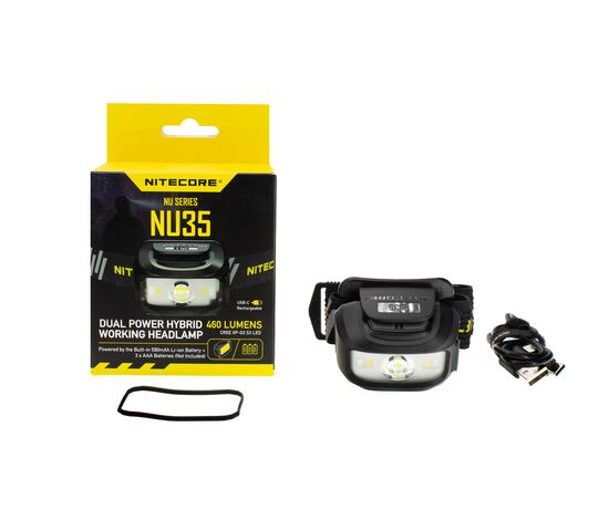 Фонарь налобный Nitecore NU35, фото , изображение 7