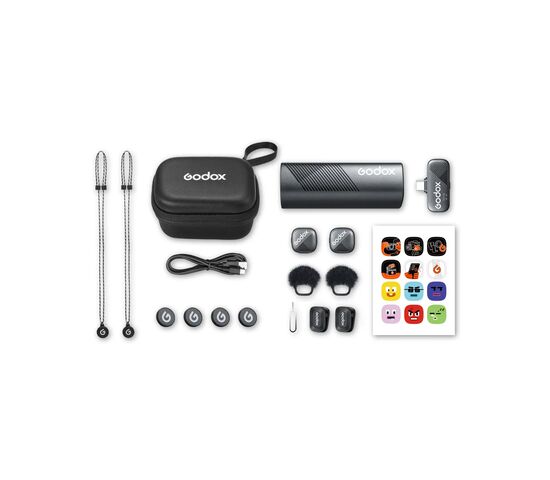 Петличная радиосистема Godox Cube SC Kit 2 для смартфона, фото , изображение 20