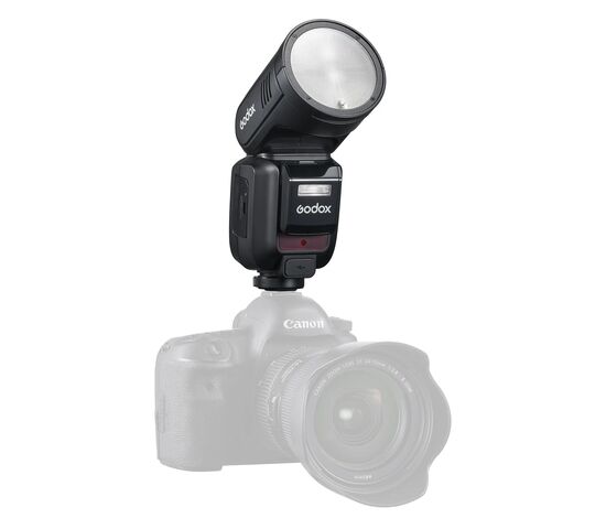 Вспышка накамерная Godox V100C TTL с круглой головкой для Canon, фото , изображение 11