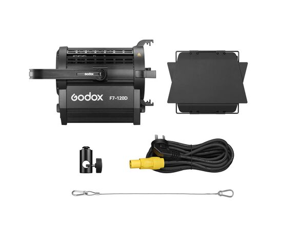 Осветитель светодиодный Godox F7-120D K2 с линзой Френеля, фото , изображение 8