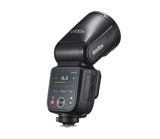 Вспышка накамерная Godox V100C TTL с круглой головкой для Canon, фото , изображение 4