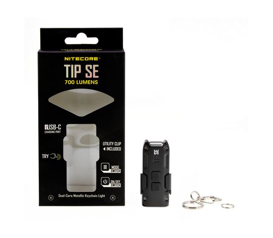 Фонарь наключный Nitecore TIP SE Black, фото , изображение 3