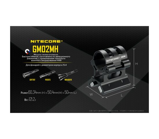 Крепление подствольное Nitecore GM02MH, фото , изображение 3
