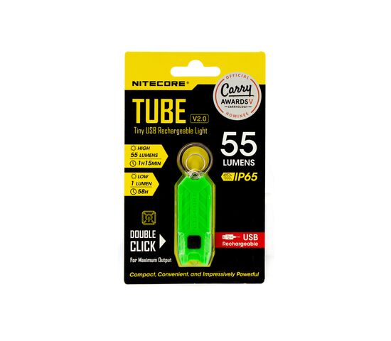 Фонарь наключный Nitecore TUBE V2.0 GREEN, фото , изображение 2
