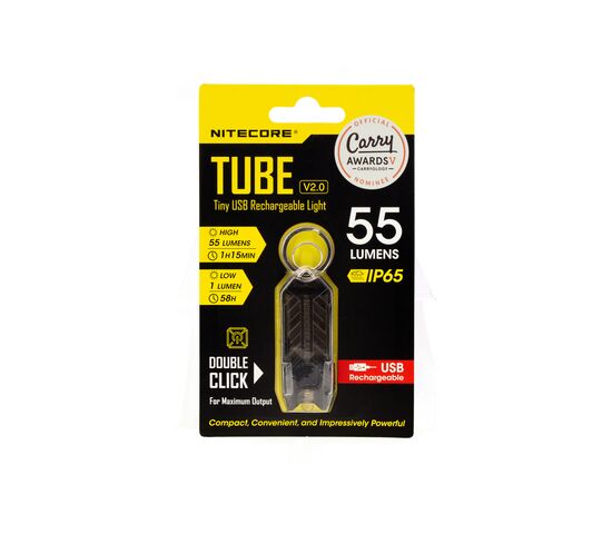 Фонарь наключный Nitecore TUBE V2.0 BLACK, фото , изображение 2