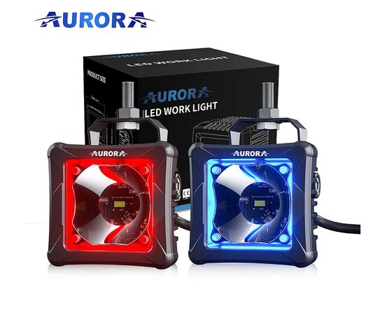 ALO-D3-2-P23 RGB APP Фара 9-36В, 30Вт, 6500K, светодиод 3570-RGB, 2 шт, фото 