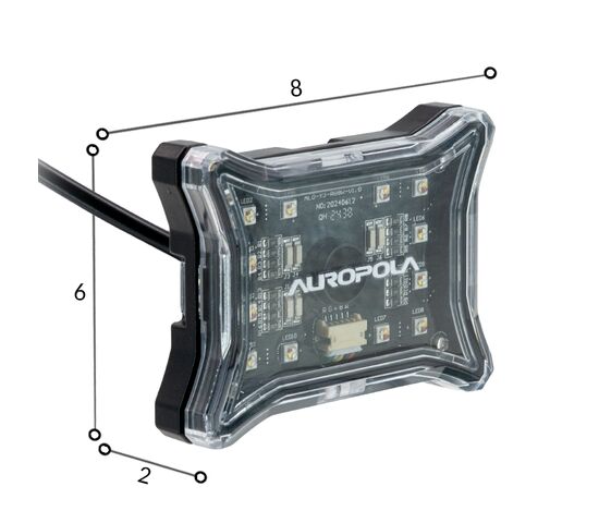 ALO-Y3-RGBW-6 Фара 288Вт, RGBВт, 6шт, дистанционное управление через смартфон, фото , изображение 14