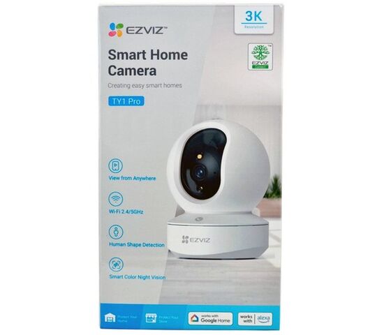 Wi-Fi внутренняя поворотная IP камера EZVIZ TY1 Pro 3K 5 Мп (4 мм), фото , изображение 9
