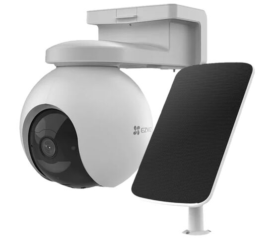 Комплект уличная поворотная IP камера EZVIZ EB8 4G 2K 3 Мп (4 мм) с солнечной панелью, фото 