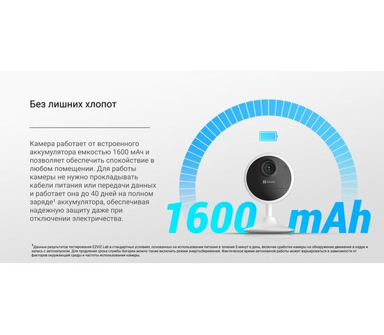 Wi-Fi внутренняя IP камера EZVIZ CB1 2 Мп (2,8 мм), фото , изображение 15