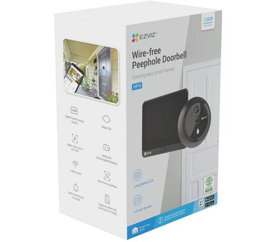 Беспроводной Wi-Fi видеоглазок EZVIZ HP4 2 Мп (2 мм), фото , изображение 16