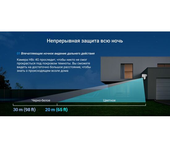 Уличная поворотная IP камера с сим картой EZVIZ H8c 4G 2K 3 Мп (4 мм), фото , изображение 16
