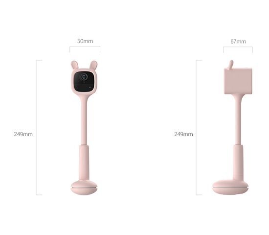 Wi-Fi видеоняня (розовый заяц) EZVIZ BM1 2 Мп (4 мм), фото , изображение 8