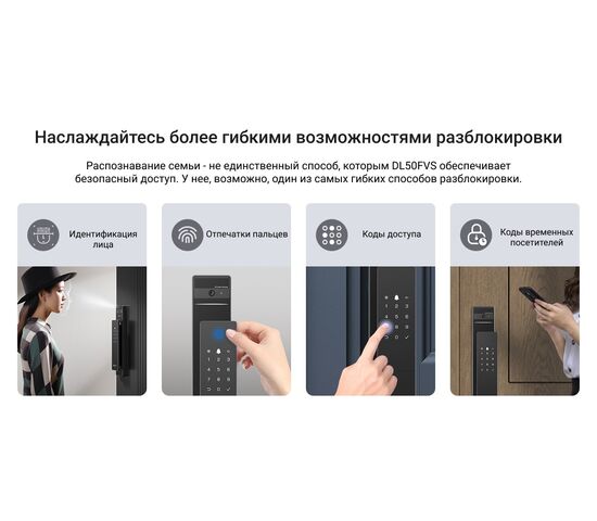 Биометрический электронный Wi-Fi дверной замок EZVIZ DL50FVS, фото , изображение 21