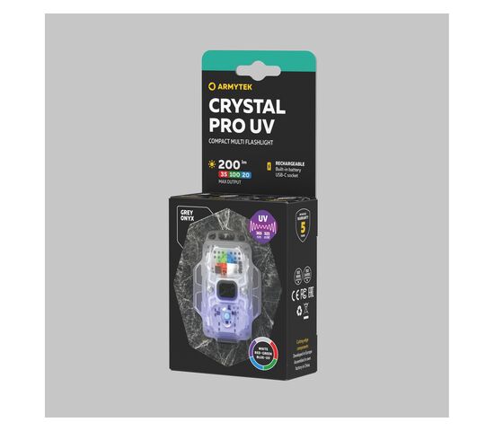 Мультифонарь Armytek Crystal Pro UV Grey, фото , изображение 4