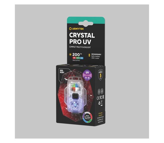 Мультифонарь Armytek Crystal Pro UV Red, фото , изображение 4