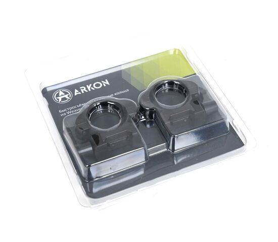 Кольца ARKON 30 мм быстросъемные на weaver, стальные, низкие, фото , изображение 9