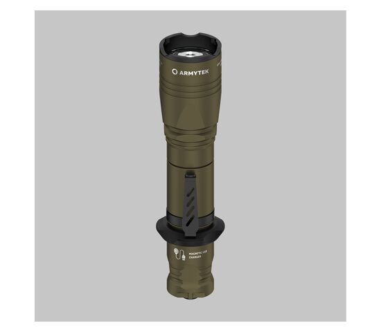 Фонарь Armytek Dobermann Pro Magnet USB Olive Warm, фото 