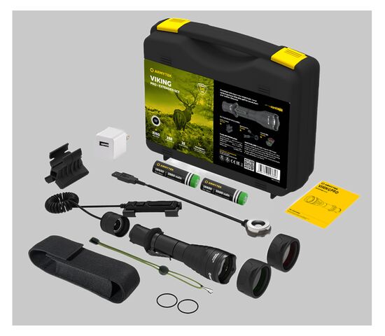 Набор Armytek Viking Pro Magnet USB Extended Set Warm, фото 